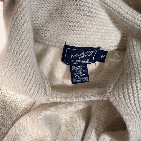 Vintage Haberdashery Collection Personal Lambswool Angora Rabbit Hair M Sweater - Picture 7 of 14